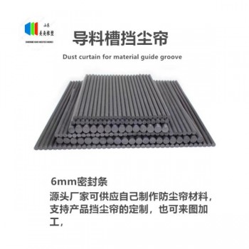 擋塵簾 礦用皮帶機導料槽抑塵橡膠簾6mm膠條裝訂